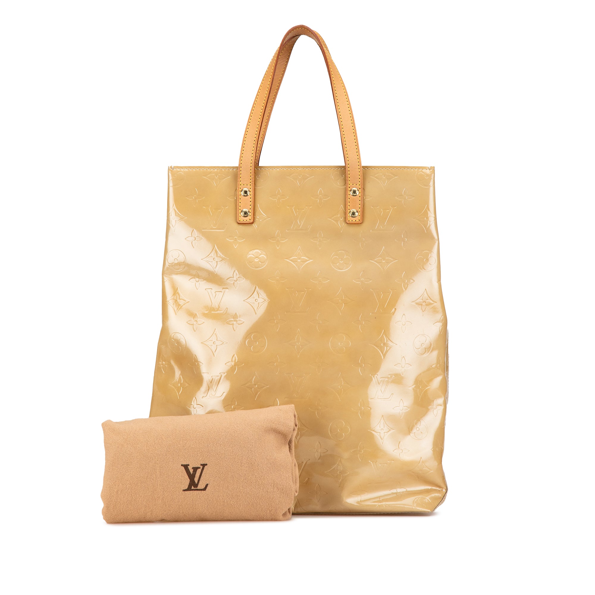 Louis Vuitton | Pre-Owned Monogram Vernis Reade MM | Brown/Beige