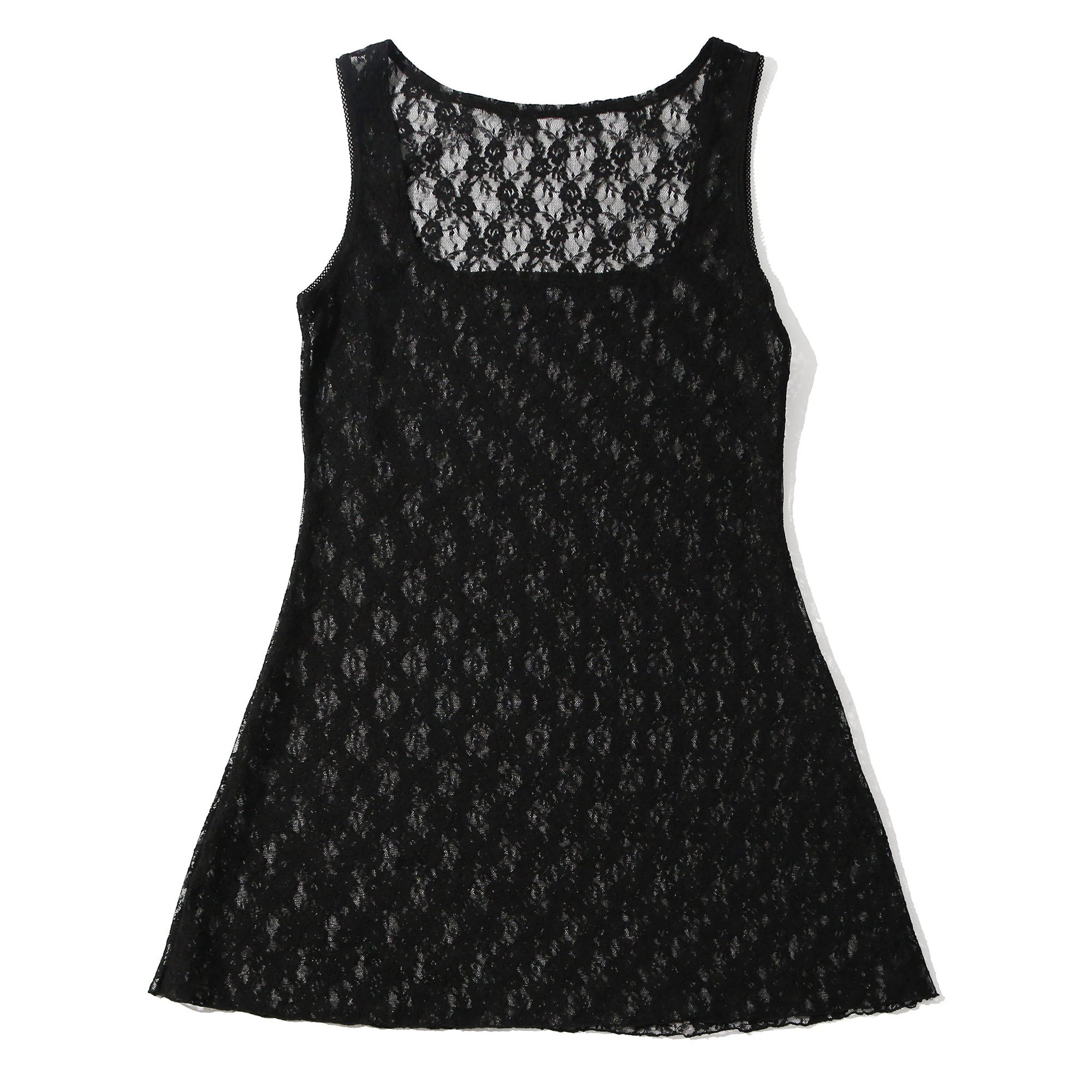 Kristi Square Neck Chemise | Black