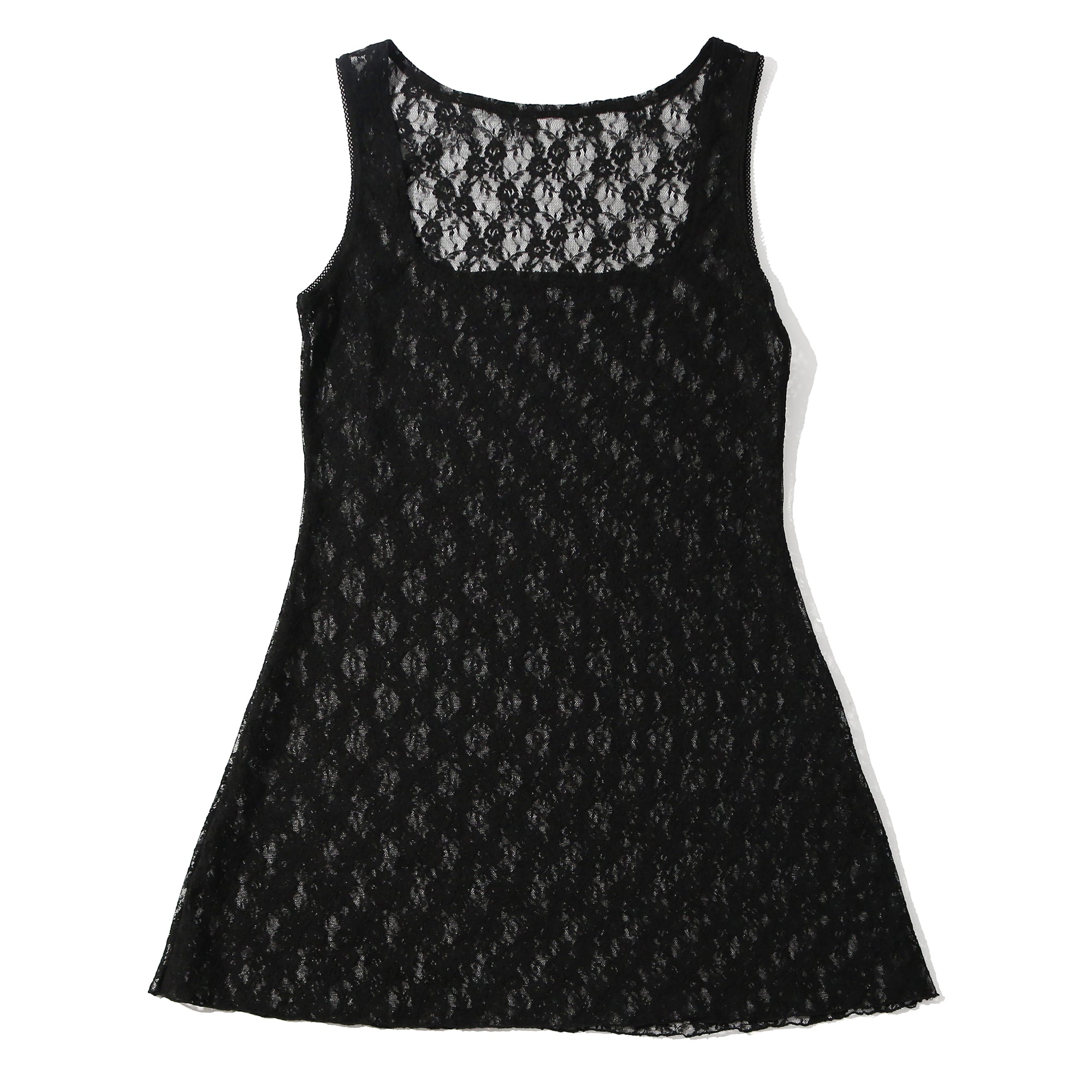 Kristi Square Neck Chemise | Black