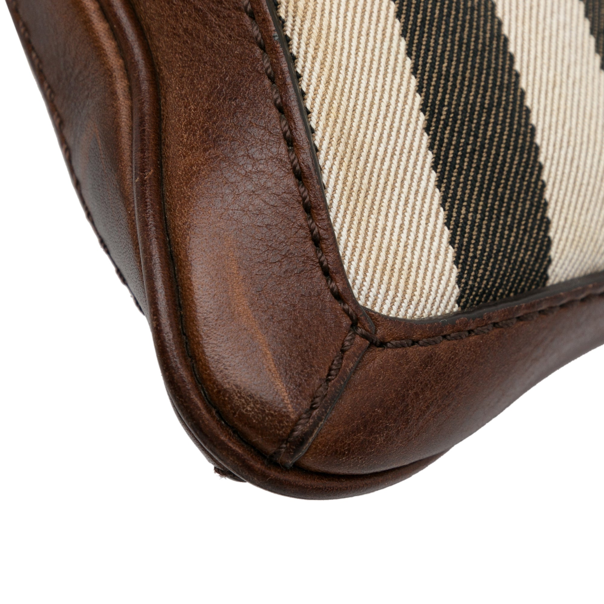 Burberry | Pre-Owned House Check Crossbody Bag | Brown