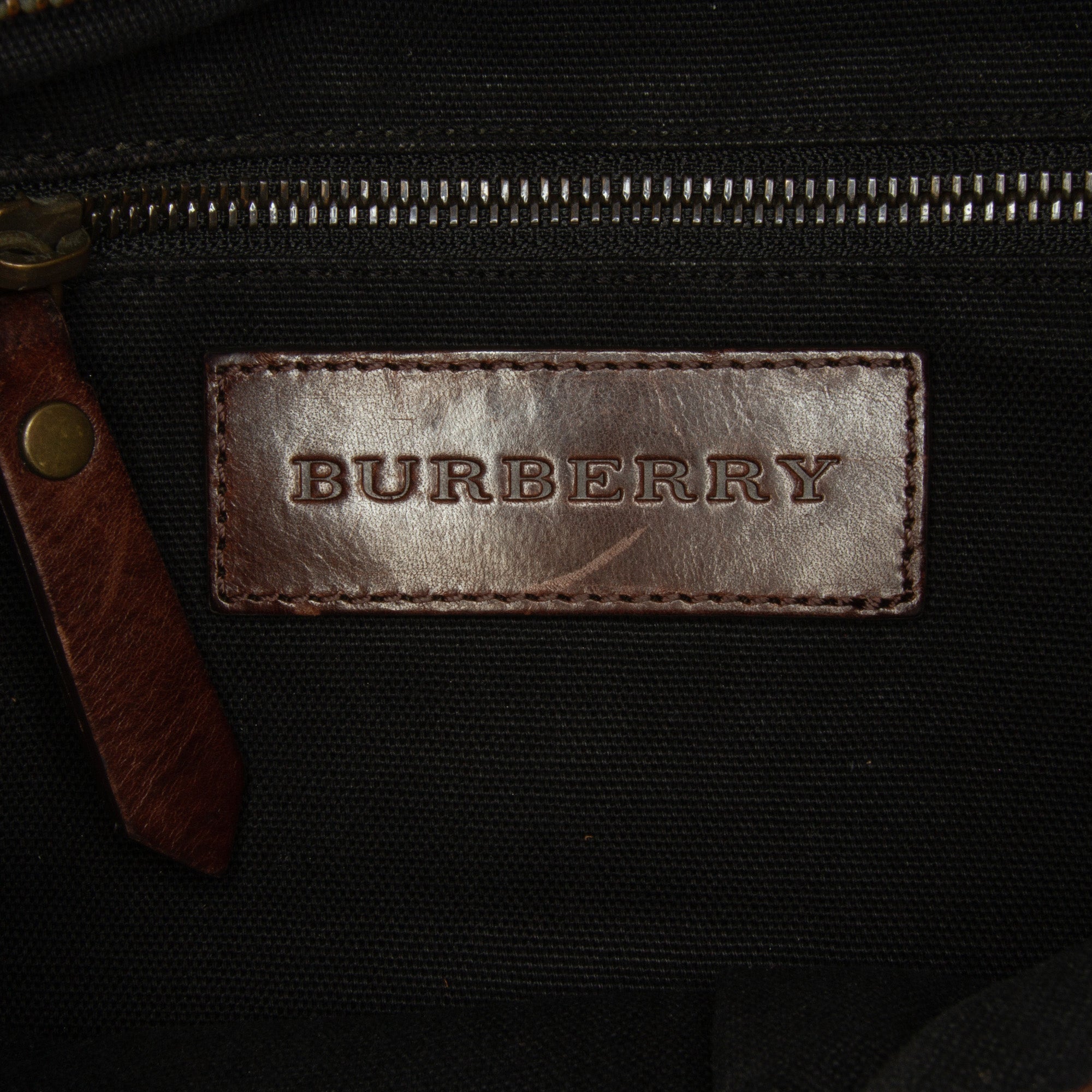 Burberry | Pre-Owned House Check Crossbody Bag | Brown