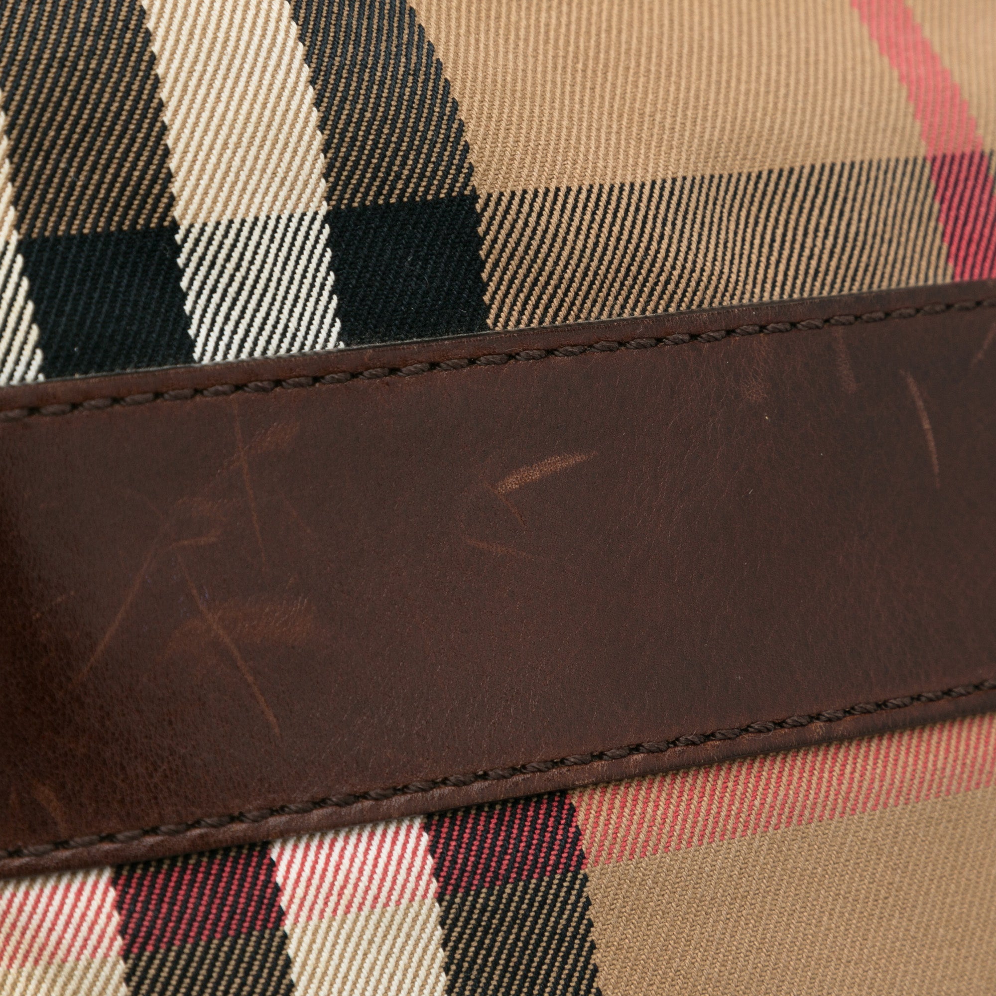 Burberry | Pre-Owned House Check Crossbody Bag | Brown