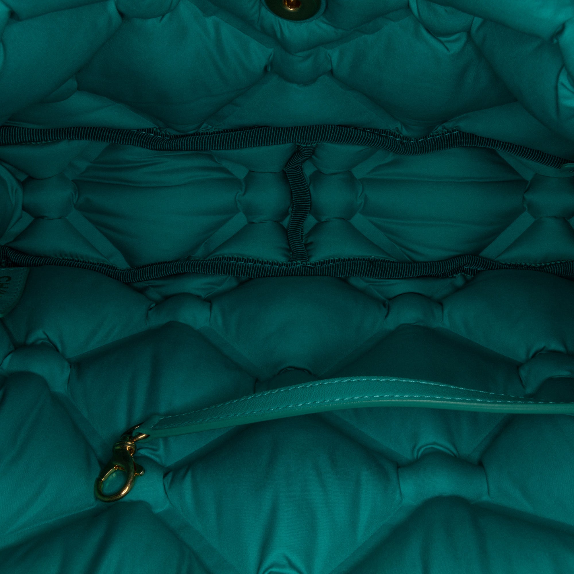 Chanel | Pre-Owned Small Iridescent Calfskin Chesterfield Flap | Blue/Turquoise