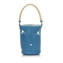 Hermes | Pre-Owned Clemence Mangeoire Bucket PM | Blue