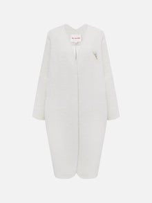 Yaming Sheep Wool Coat Jacket | White