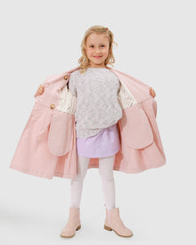 Kids | Miss Sunshine Trench Coat | Blush Pink