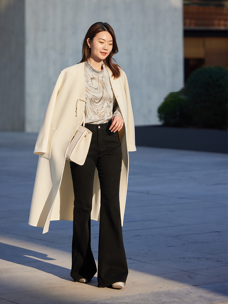 Wool Coat Outerwear | White