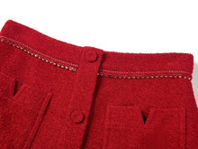 A-Line Midi Skirt | Claret