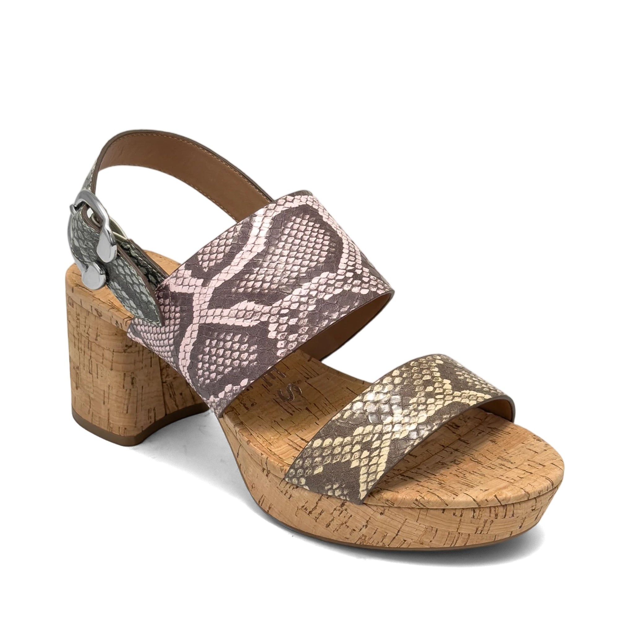 Camera Sandal Platform | Multi Faux Snake Print