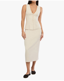 A-line Midi Skirt | Ivory