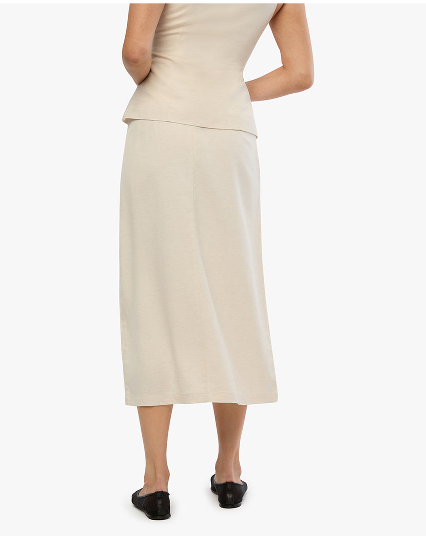 A-line Midi Skirt | Ivory