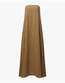 A-line Strapless Midi Dress | Safari