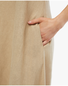 A-line Strapless Midi Dress | Safari