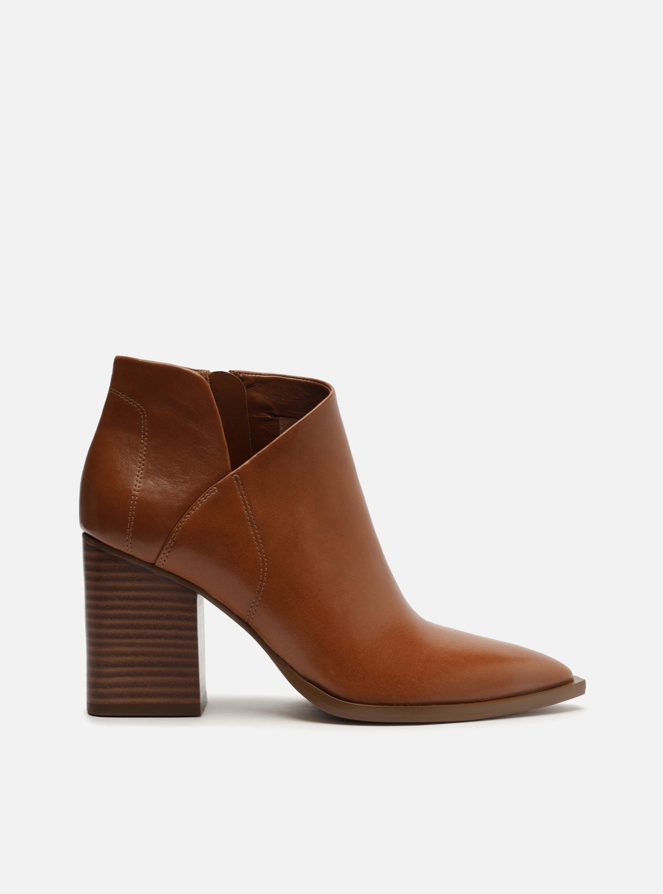 AREZZO | Cora Mid Block Ankle Boot | Brown