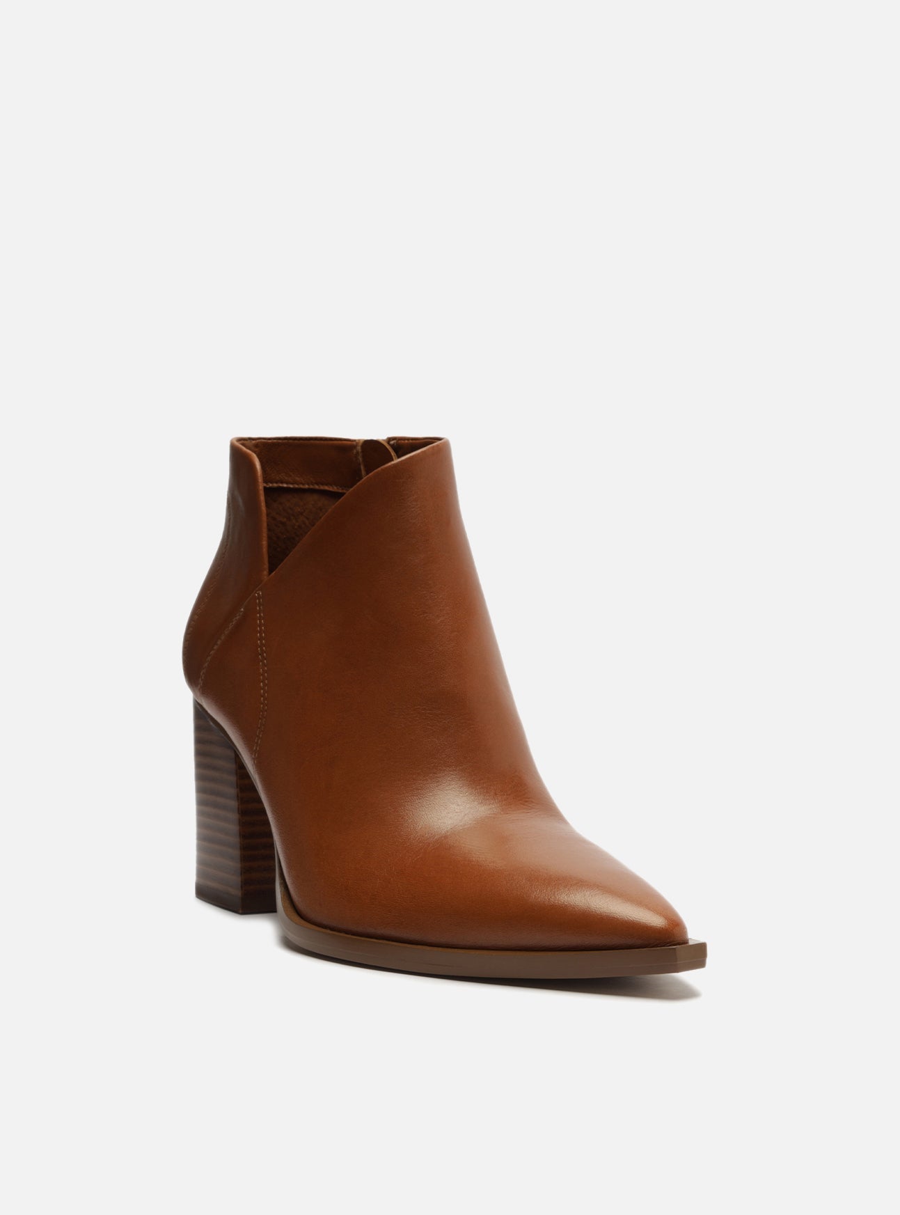 AREZZO | Cora Mid Block Ankle Boot | Brown