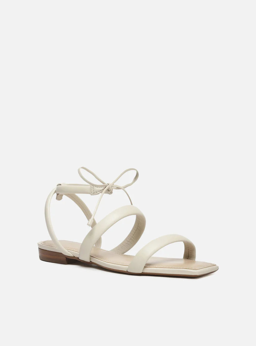 AREZZO | Lenny Flat Sandal | White