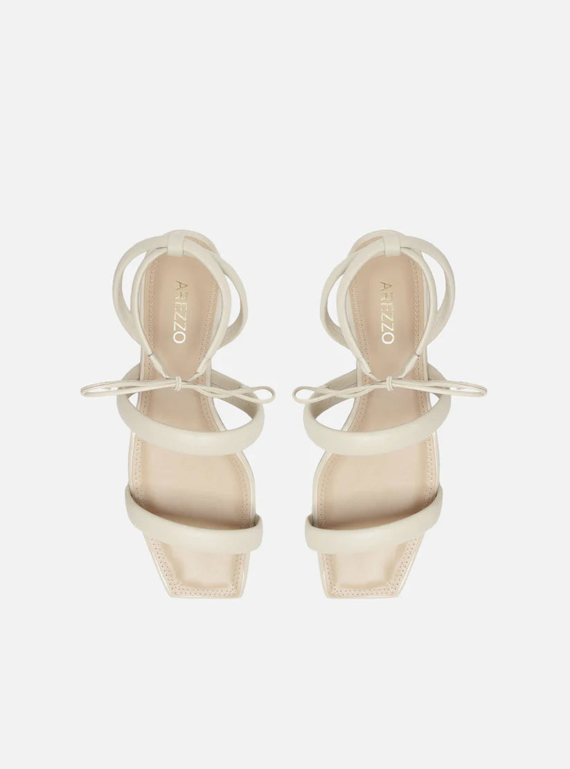 AREZZO | Lenny Flat Sandal | White