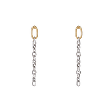 The Two Tone Chain Drop Earring | Two Tone