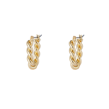 The Short Twisted Hoop | 18K Yellow Gold-Plated
