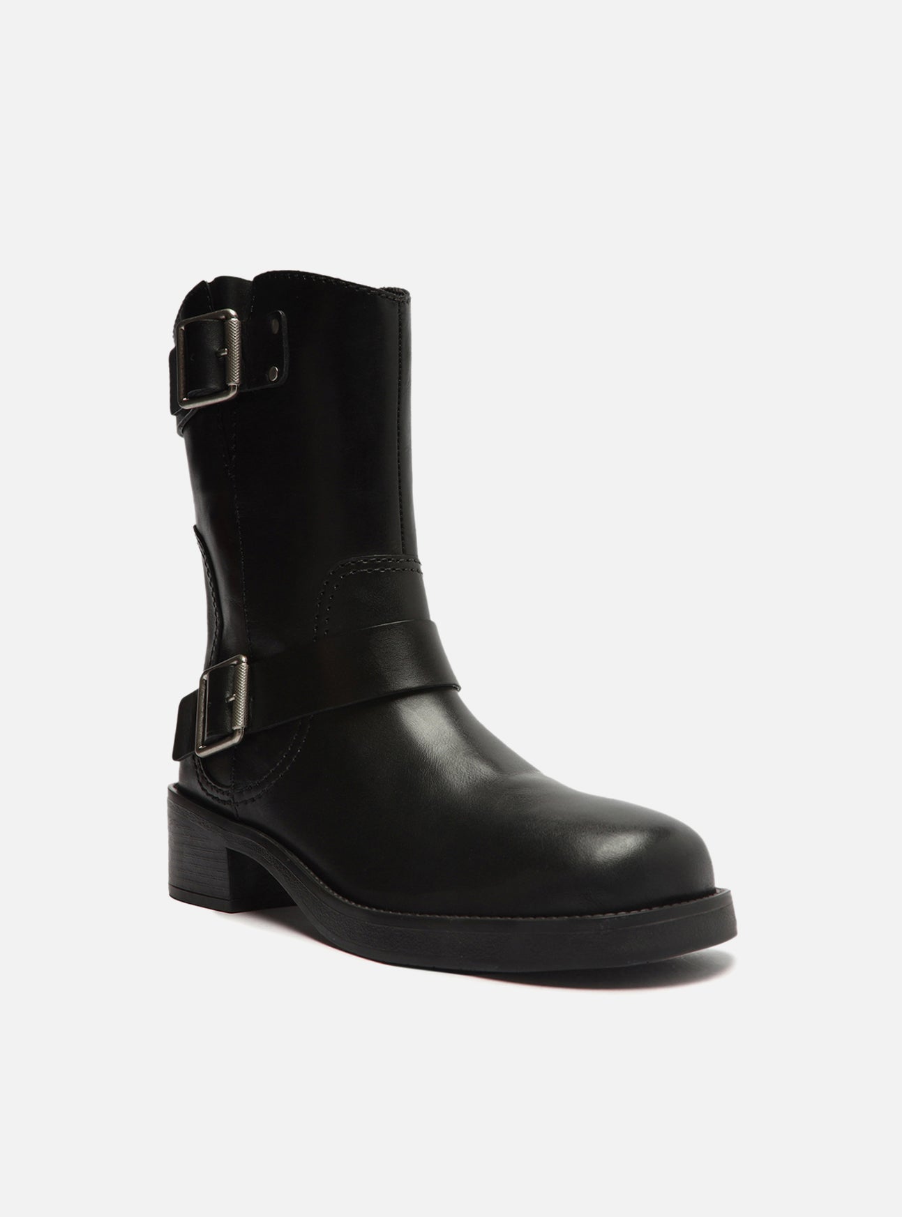 AREZZO | Lucy Low Block Boot | Black