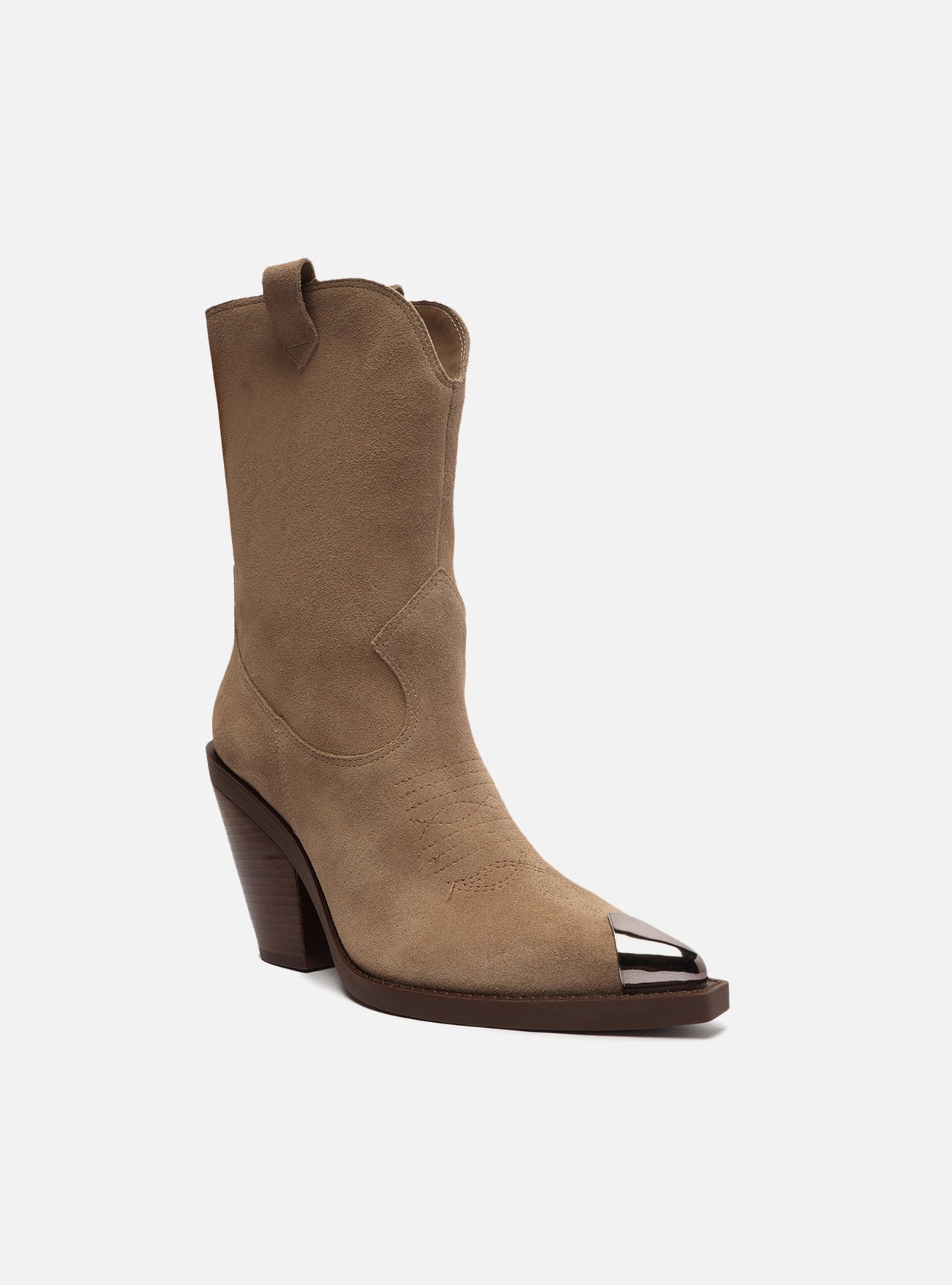 AREZZO | Skylar High Block Boot | Brown