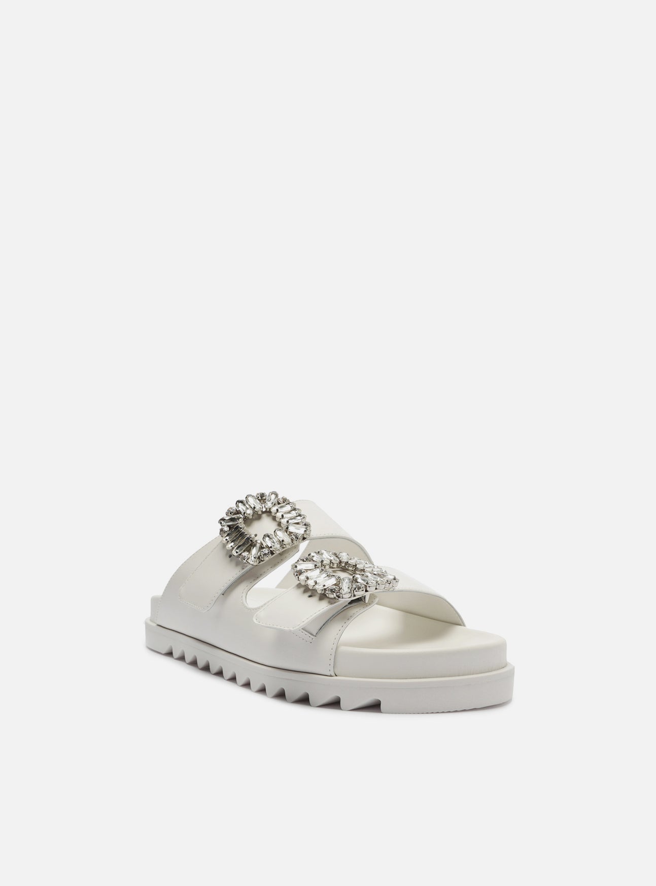 AREZZO | Pasley Flat Sandal | White
