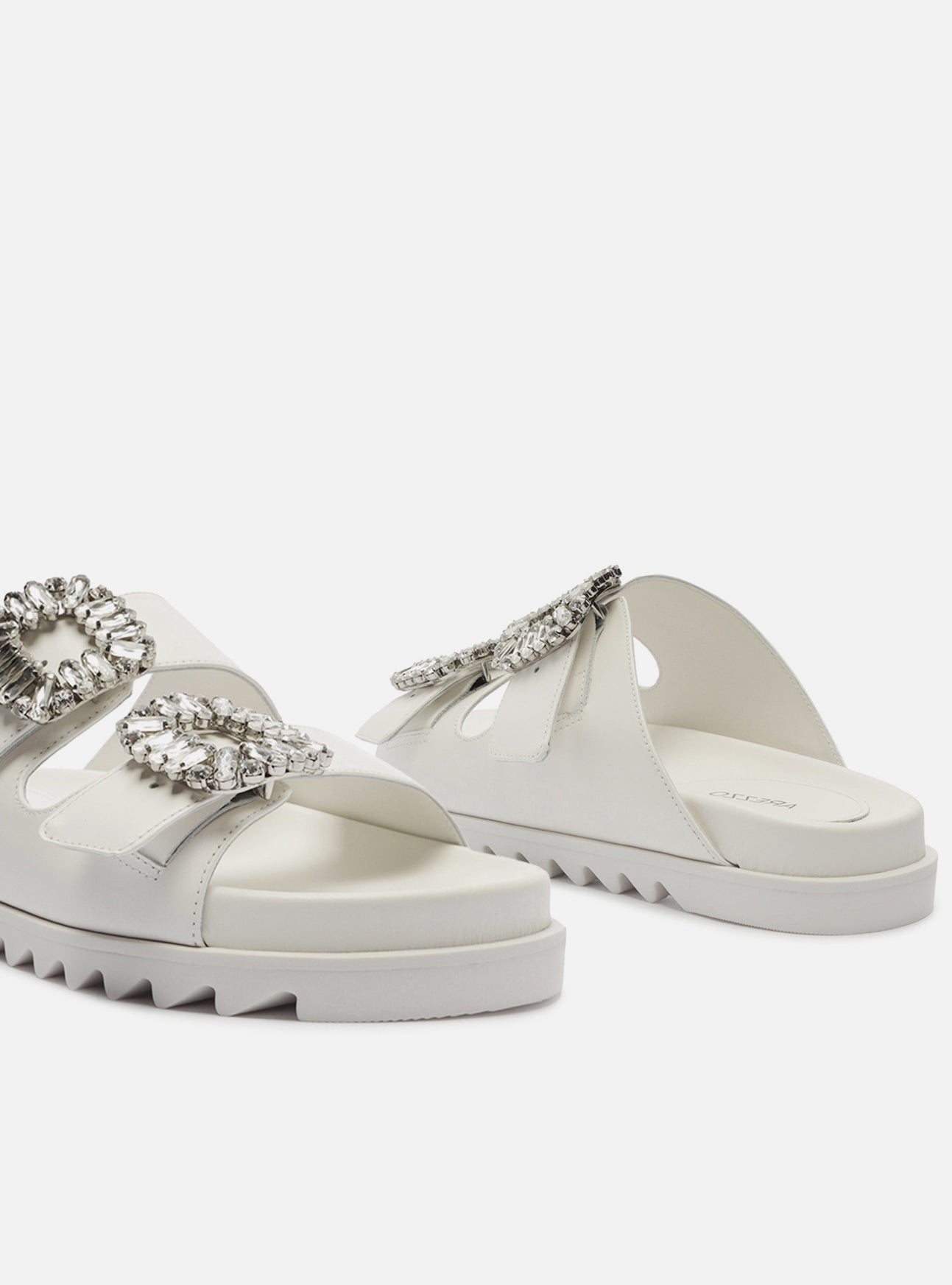 AREZZO | Pasley Flat Sandal | White