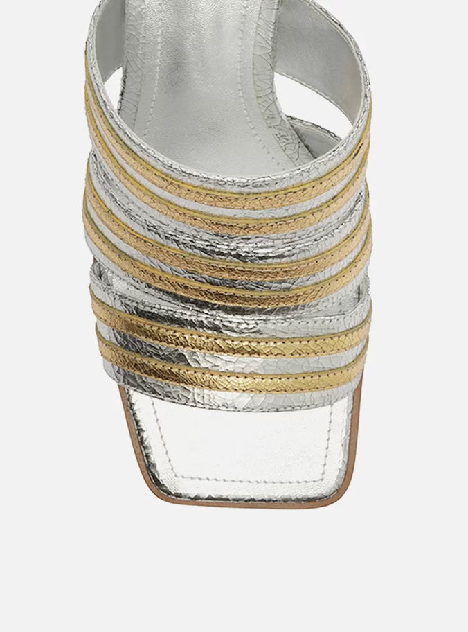 AREZZO | Heidi Mid Block Sandal | Multicolor