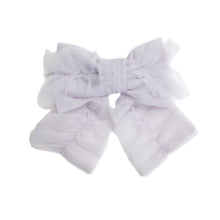 Ariel Ruffle Tulle Hair Bow | Lavender