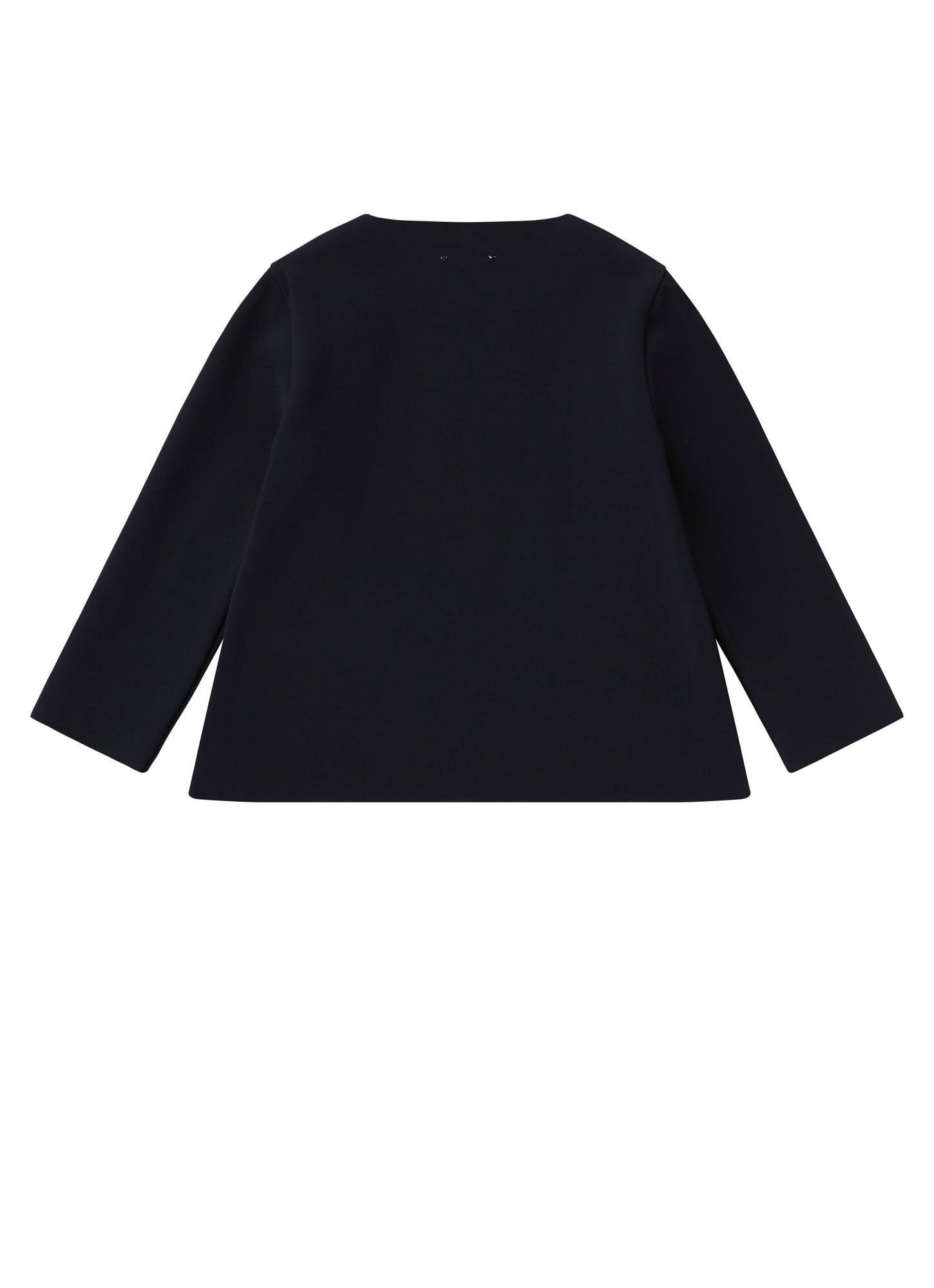 Girls | Sweater in Sensitive Fabrics with Appliques On The Pockets | Deep Blue