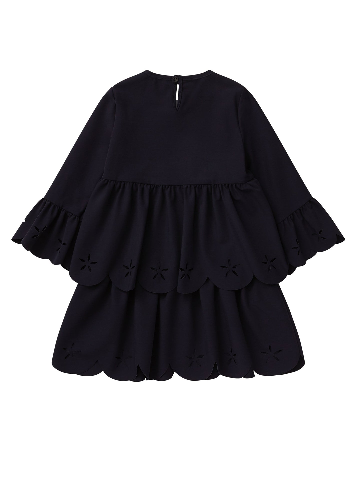 Girls | Sensitive Fabrics Dress with Flounces | Blue