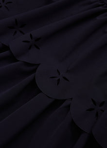 Girls | Sensitive Fabrics Dress with Flounces | Blue