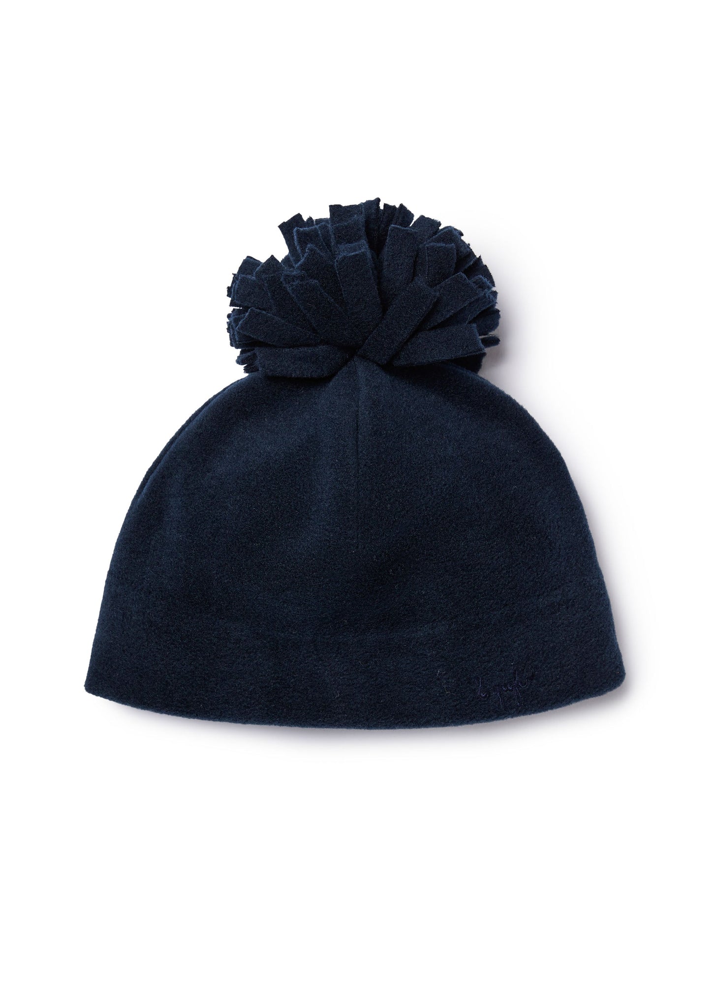 Girls | Hat with Blue Pom-Pon | Blue