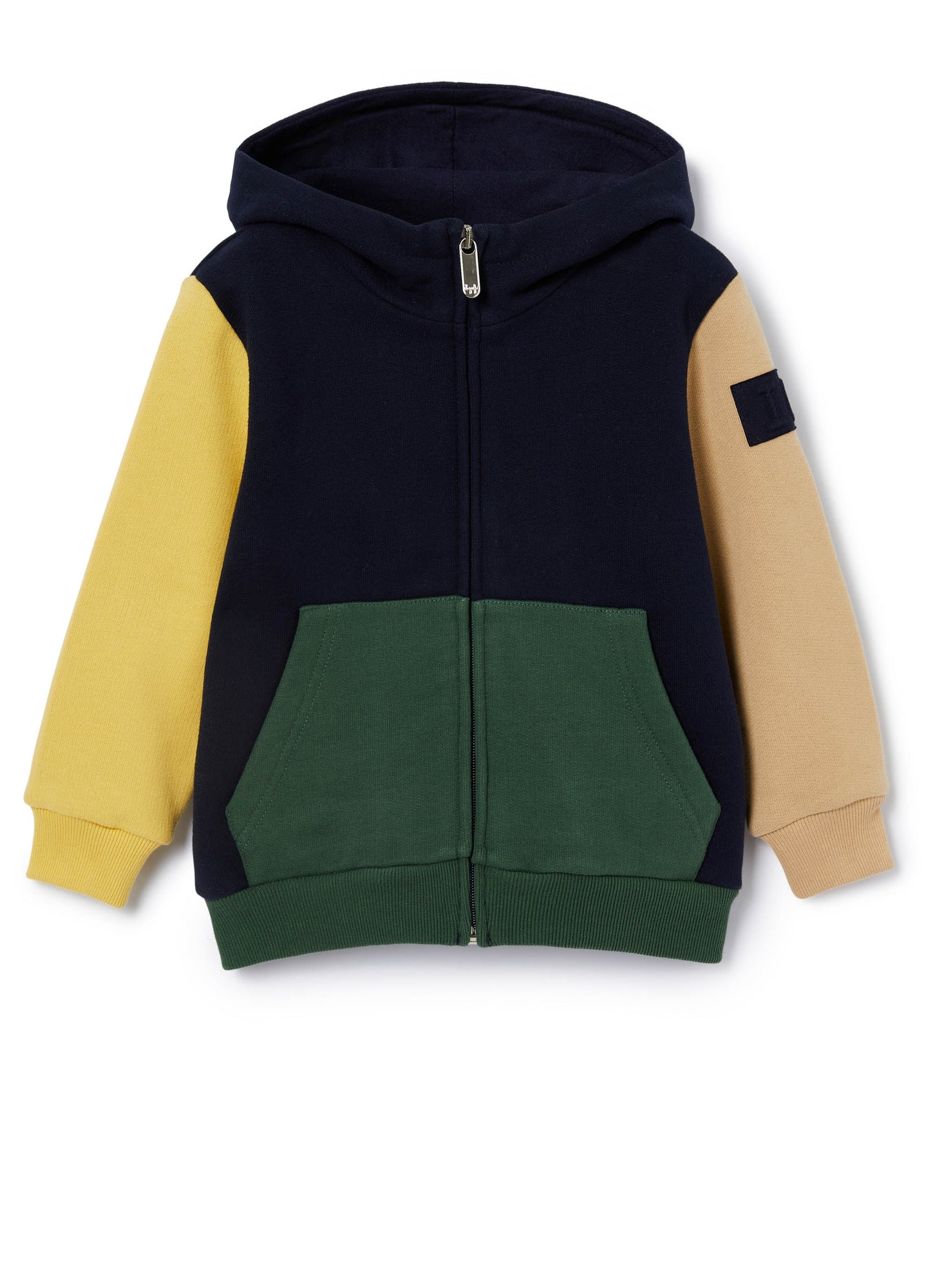 Boys | Multicolour Sweatshirt with Zip | Blue Green Trasparente