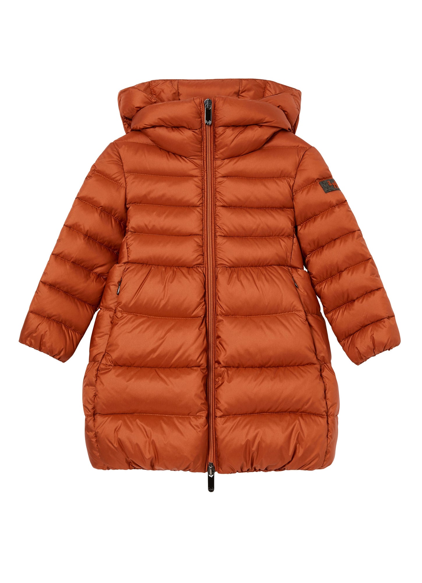 Girls | Long Down Jacket | Terracotta