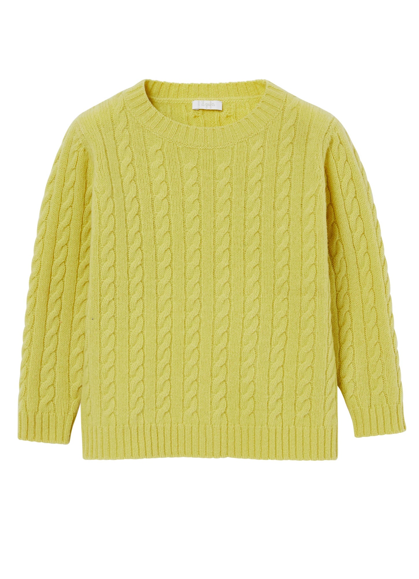 Boys | Wool Sweater with Braids | Senape