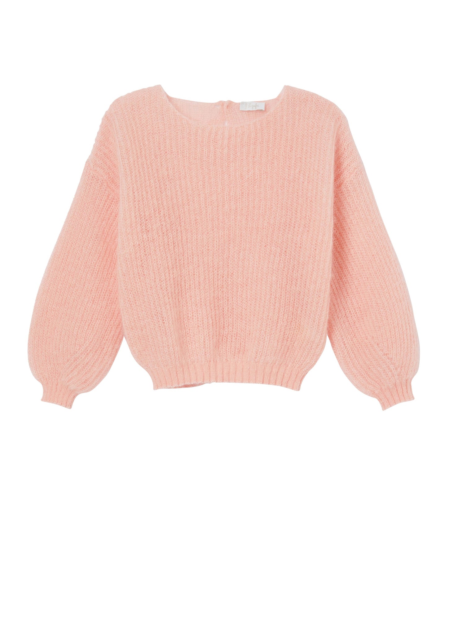 Girls | Mohair Wool Sweater | Pink Intenso