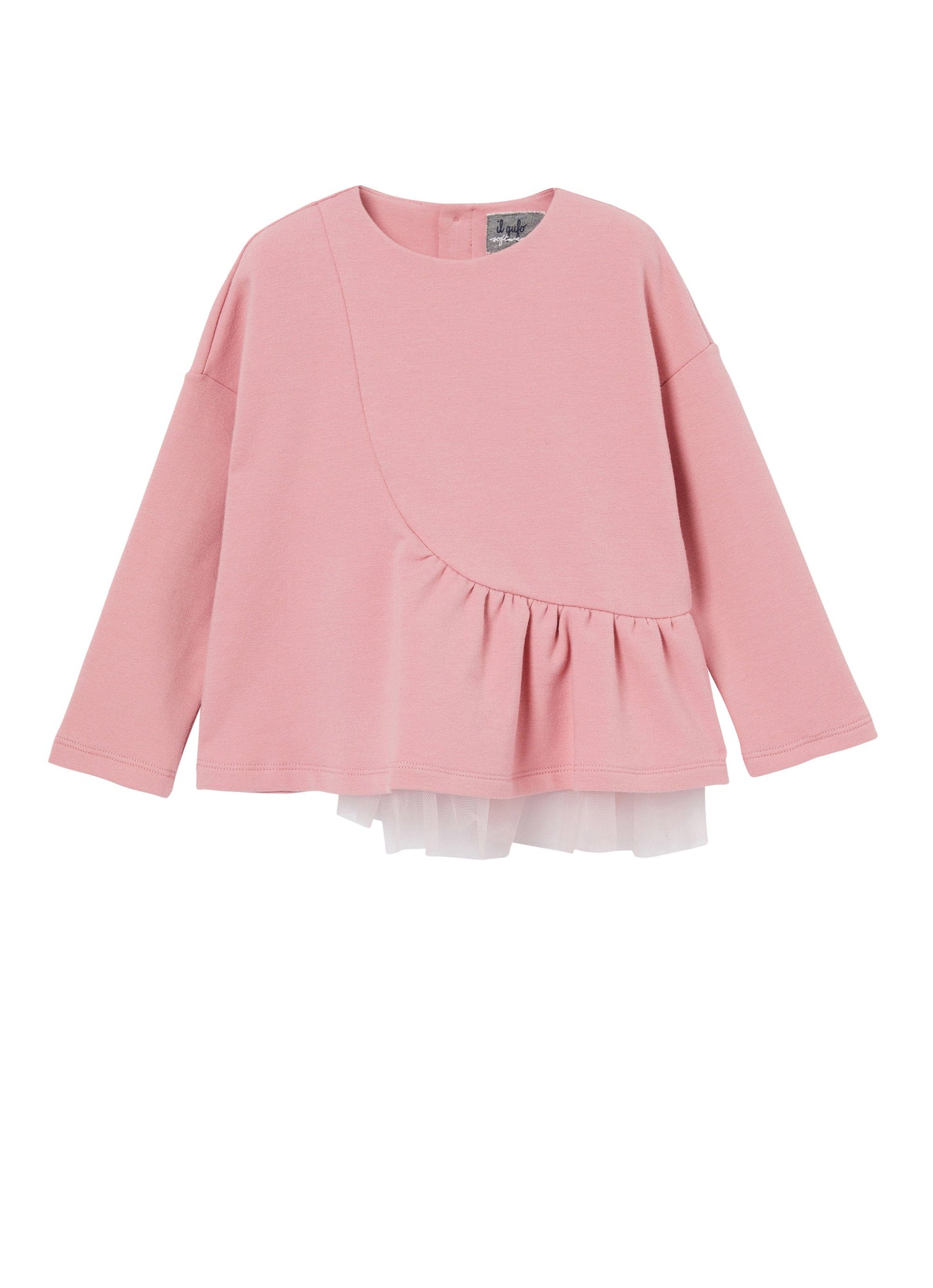 Girls | Sweatshirt with Tulle | Pink Cameo Pink Antico