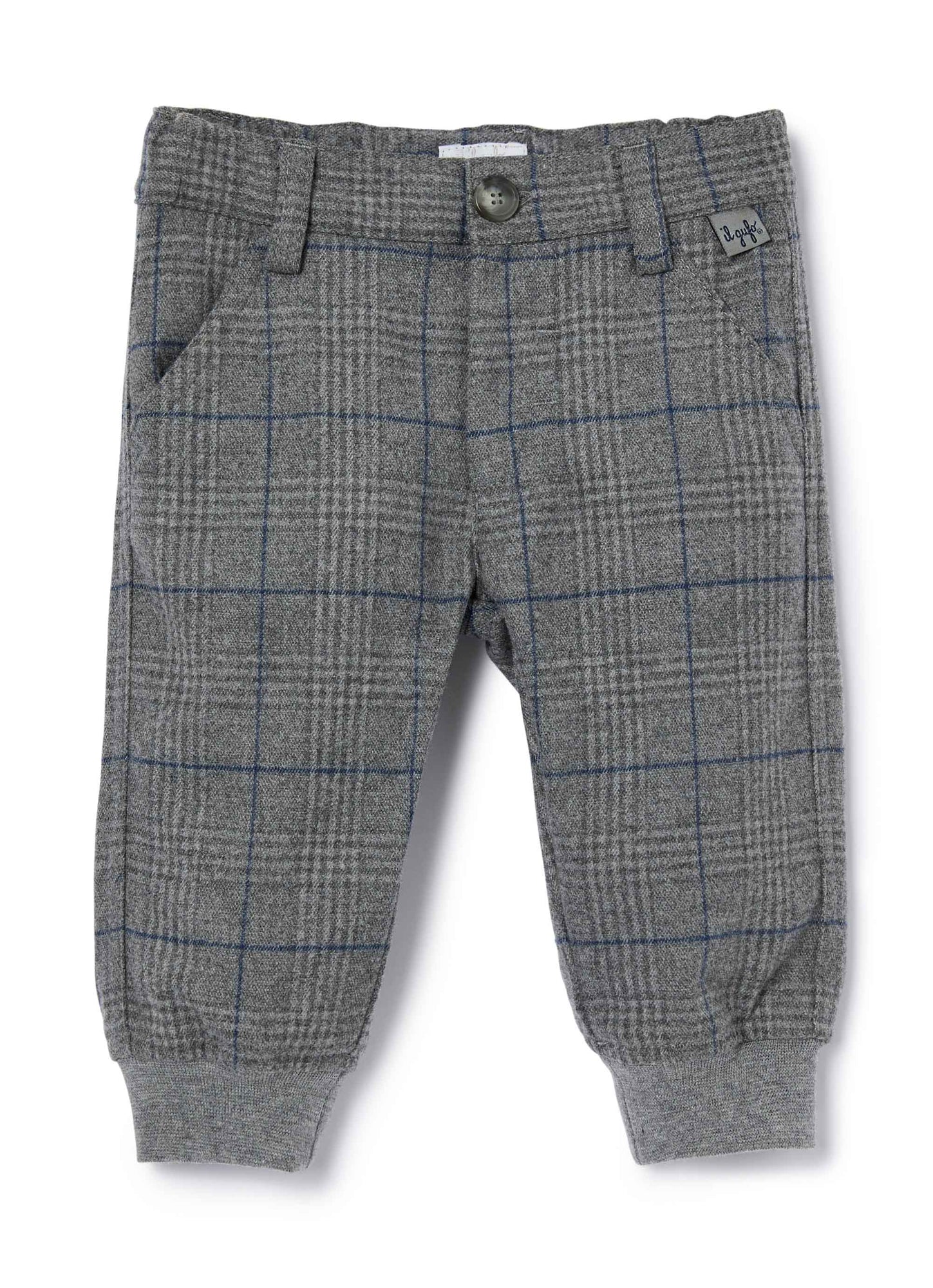 Baby Boys | Trousers with Ankle Cuffs | Gray Cenere