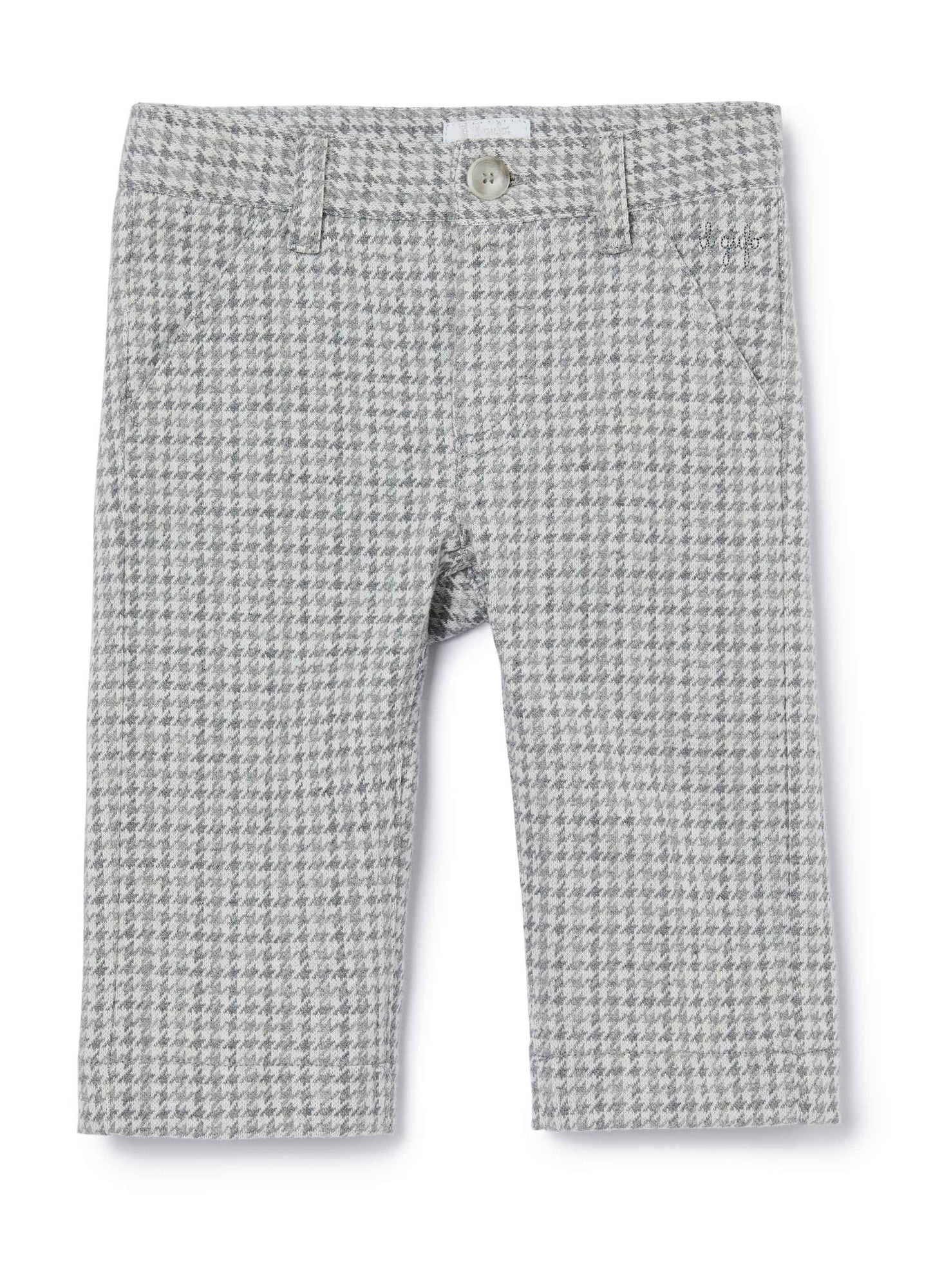 Baby Boys | Hounds-Tooth Trousers | Cloud Grey