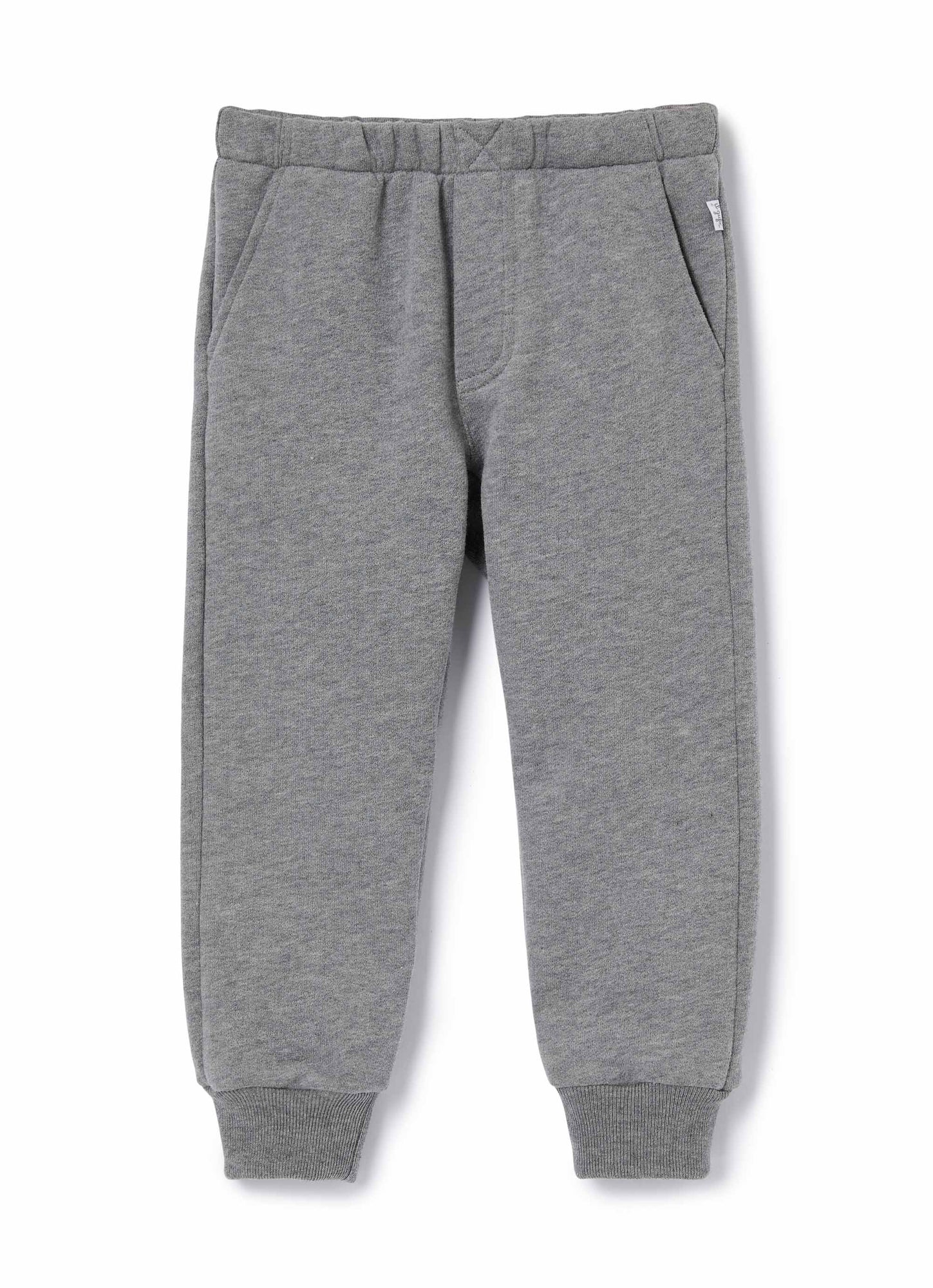Boys | Fleece Trousers with Cuffs | Steel Grey