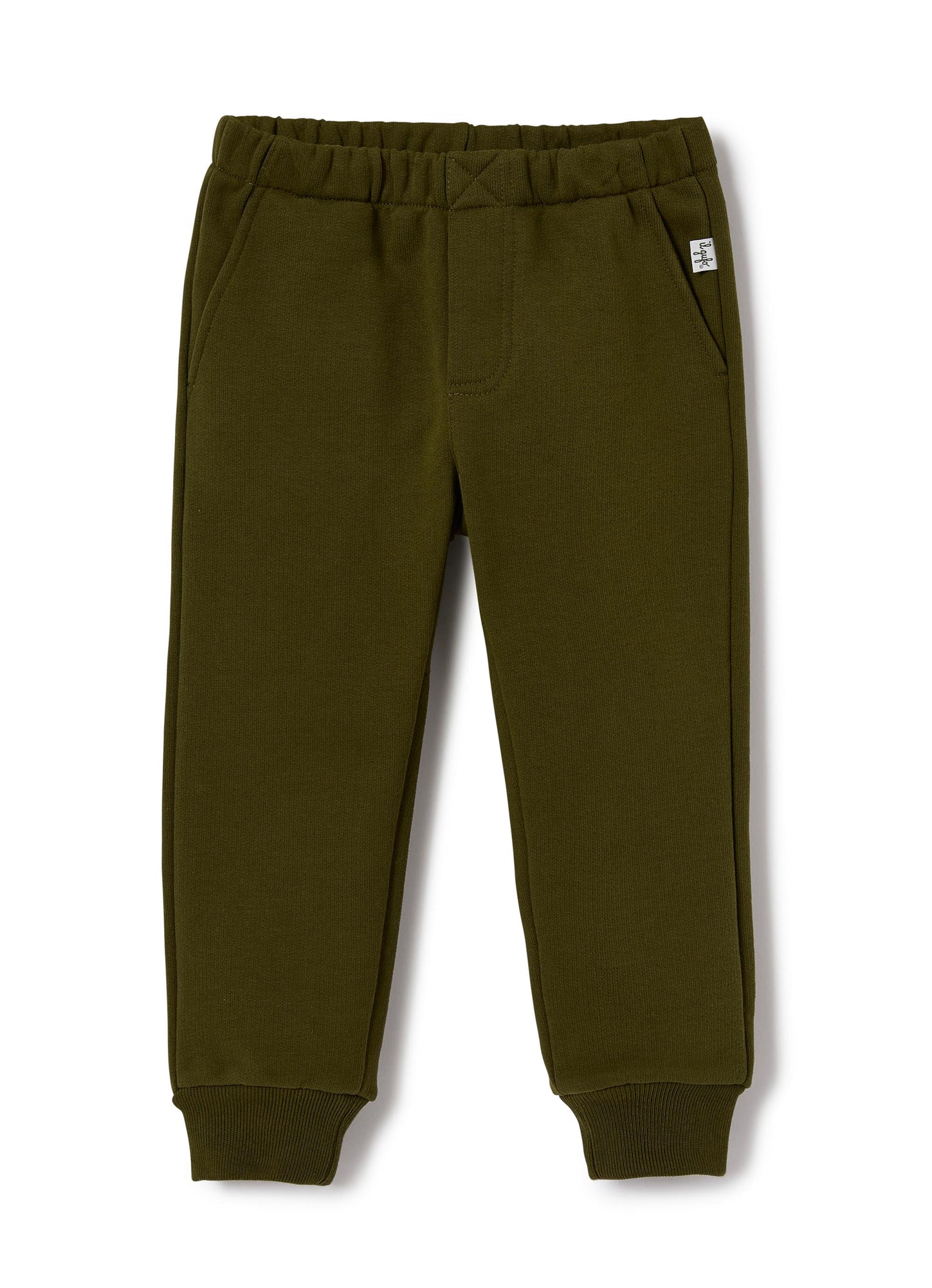 Boys | Fleece Trousers with Cuffs | Hunter Green