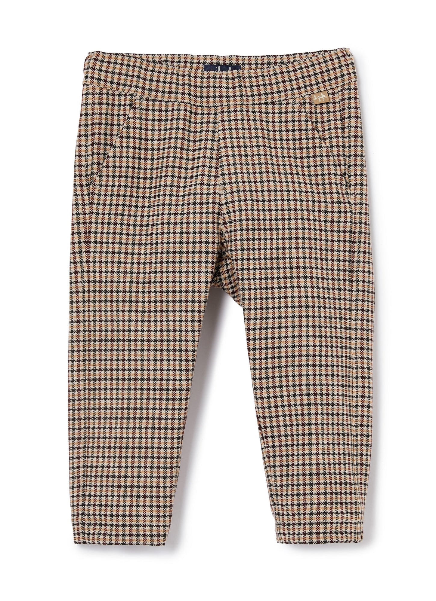 Boys | Checkered Trousers | Sand