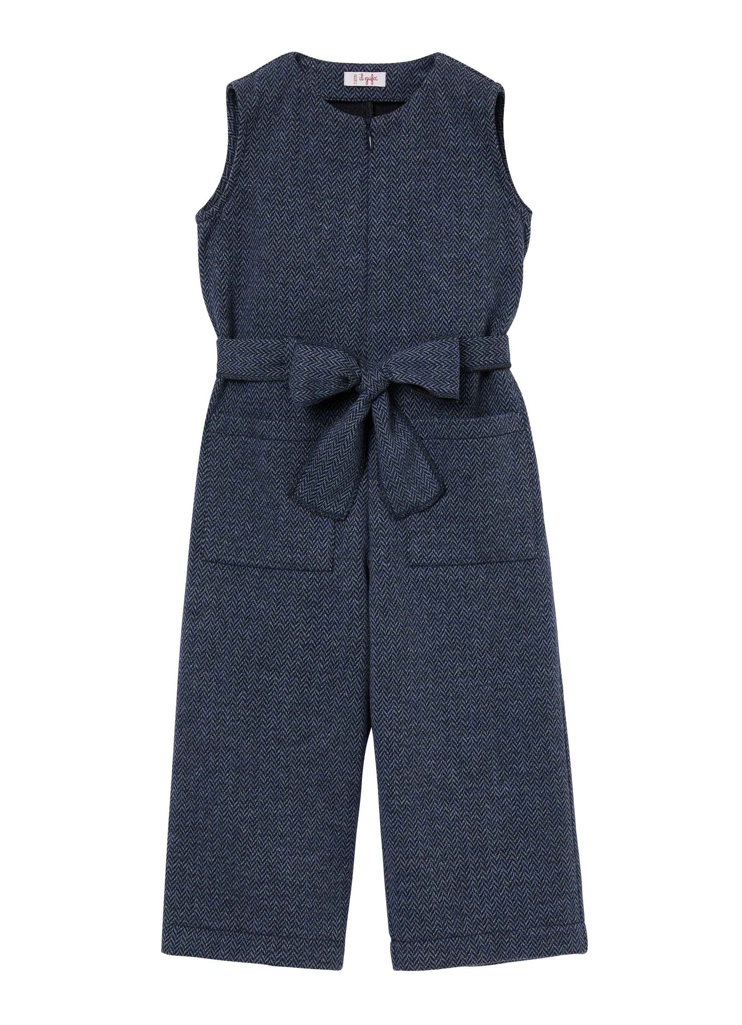 Girls | Sleeveless Jumpsuit | Blue Oceano