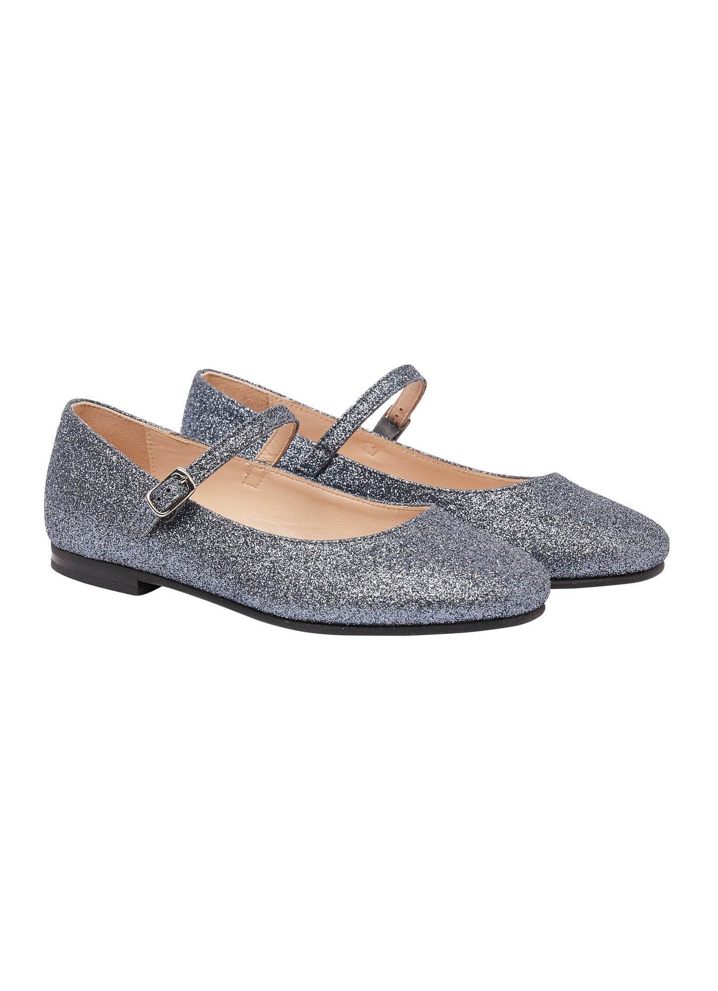Girls | Glitter Flat Shoes | Antracite
