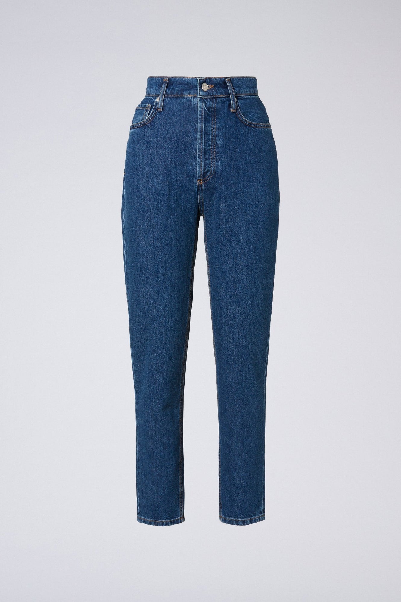 High Rise Straight Crop Jean Blue 11.75 BLUE.11.75 - Scanlan Theodore US