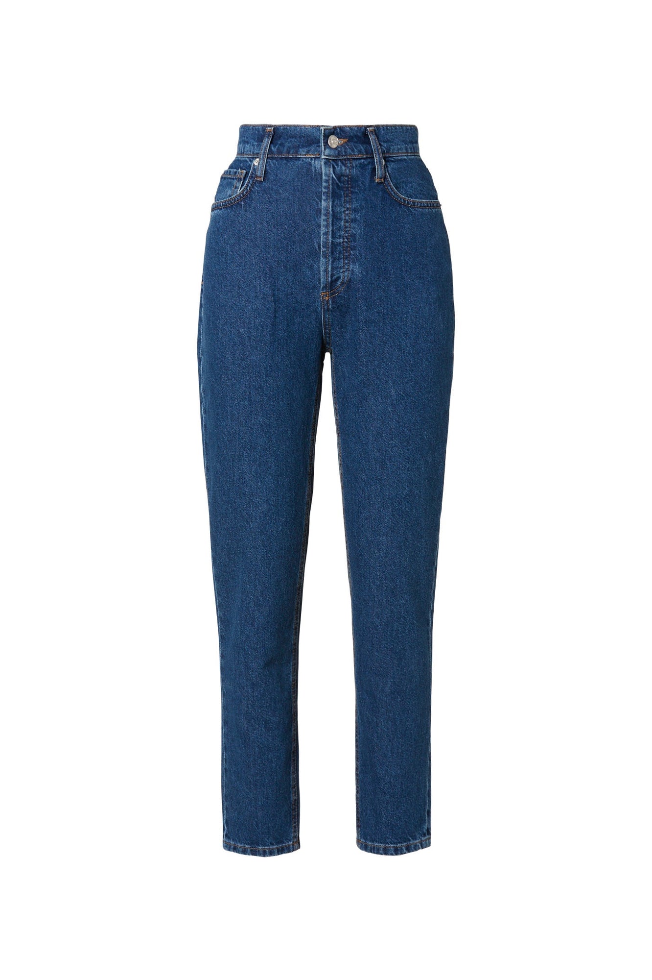 High Rise Straight Crop Jean | Blue 11.75