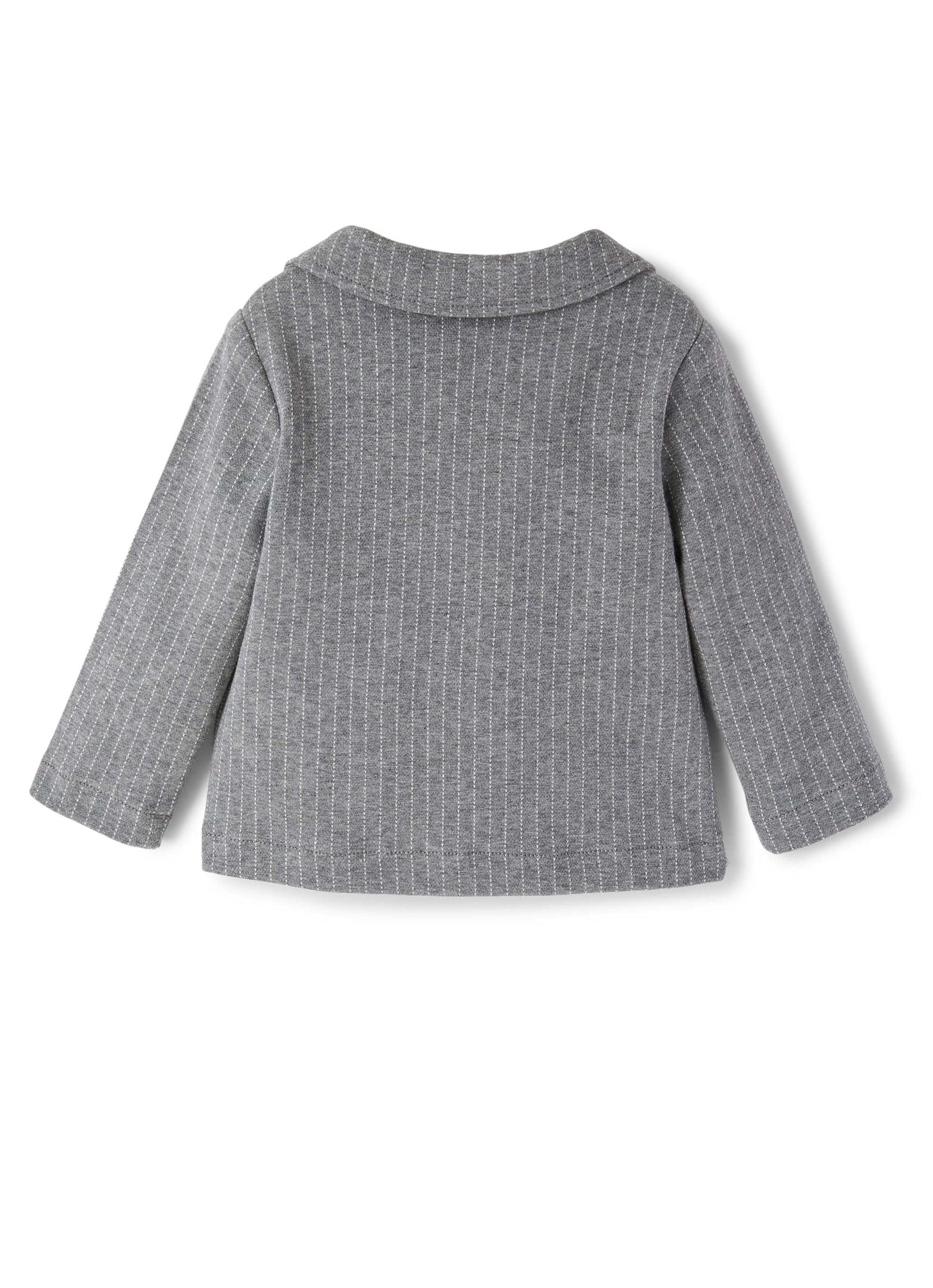 Baby Boys | Pinstripe Jersey Blazer | Iron Grey