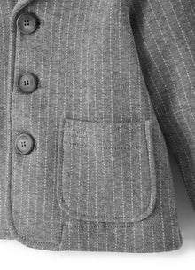 Baby Boys | Pinstripe Jersey Blazer | Iron Grey