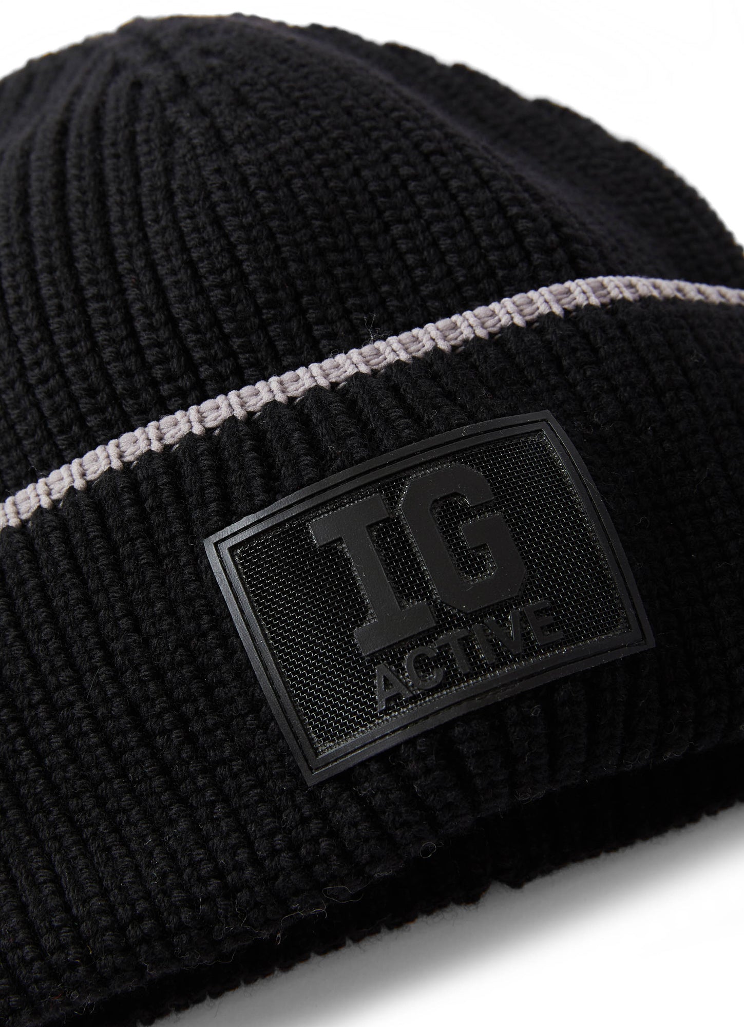 Boys | Wool Cap with Patch | Black Stone Grey